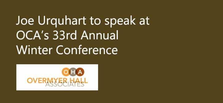 Joe Urquhart to Speak at OCA Winter Conference