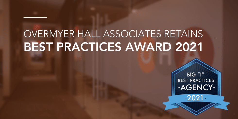 Overmyer Hall Associates Retains Best Practices Award 2021